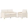 vidaXL Sofa Set 2 stk. Creme Stoff