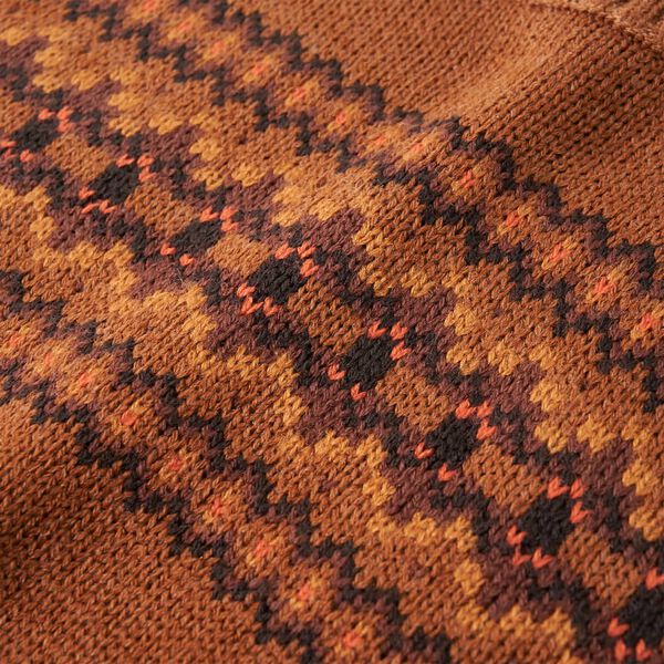 Kinderpullover Gestrickt Cognac 116