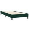 vidaXL Boxspringbett ohne Matratze Dunkelgr&uuml;n 90x220 cm Samt