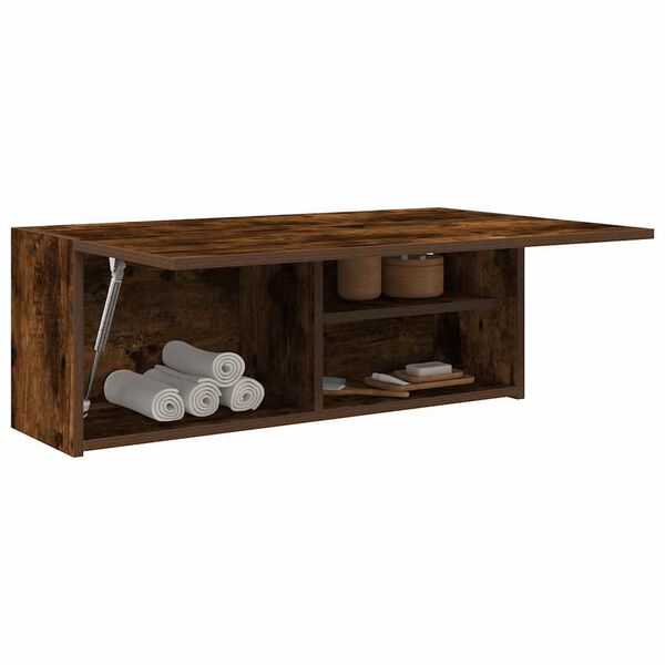 vidaXL Bad-Wandschrank R&auml;uchereiche 80x25x30 cm Holzwerkstoff