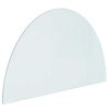 vidaXL Feuerstelle Glasplatte Transparent 1000 x 600 mm Glas
