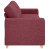 vidaXL 3-Sitzer-Sofa Weinrot 180 cm Stoff