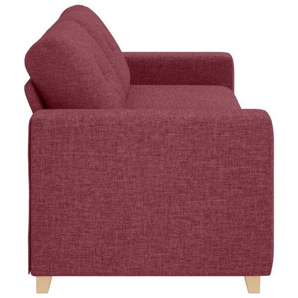 vidaXL 3-Sitzer-Sofa Weinrot 180 cm Stoff