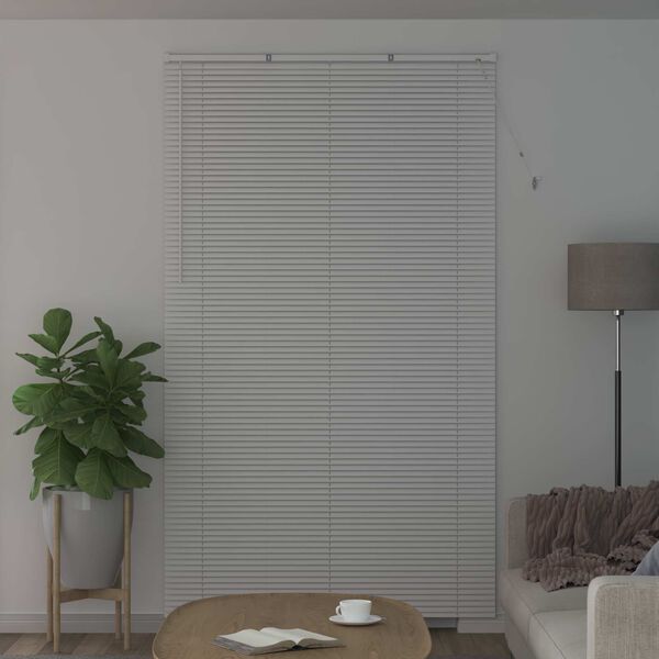 vidaXL Venetianer Jalousie Verstellbar Wei&szlig; 213 x 130 cm PVC