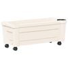 vidaXL Calypso Blumentopf mit R&auml;dern Wei&szlig; 79 x 35 x 33 cm PP