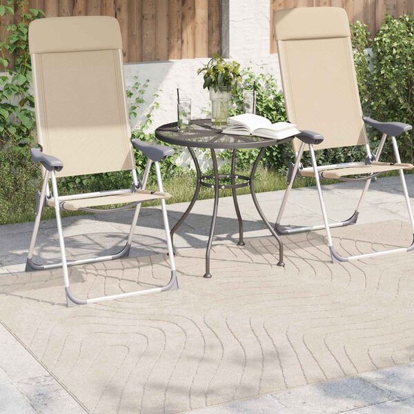 vidaXL Bereichsteppiche PALMERAS Beige 230 x 160 cm Polyester