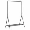 vidaXL Kleiderst&auml;nder mit Speicher Schwarz 100 x 56 x 154 cm Stahl