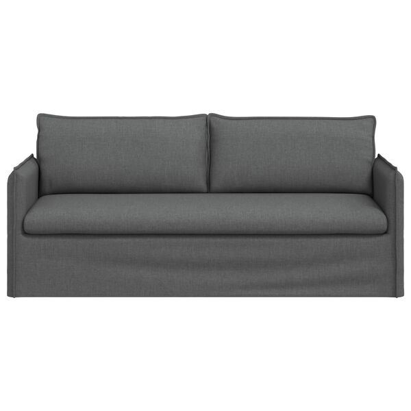 vidaXL Sofa 180cm Dunkelgrau Metall