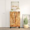 vidaXL Highboard mit Schublade 60x33x100 cm Massivholz Mango & Eisen