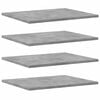 vidaXL B&uuml;cherregal-Bretter 8 Stk. Betongrau 40x50x1,5 cm Holzwerkstoff