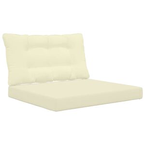 vidaXL Sofakissen f&uuml;r drau&szlig;en Polyester Creme 80 x 68,5 cm
