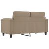 vidaXL 2-Sitzer-Sofa Taupe 120 cm Mikrofasergewebe