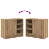 vidaXL Badezimmerschrank Artisan-Eiche 63 x 29 x 55 cm Holzwerkstoff
