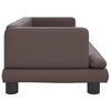 vidaXL Hundebett Braun 80x45x30 cm Kunstleder