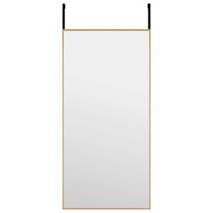 vidaXL T&uuml;rspiegel Golden 30x60 cm Glas und Aluminium