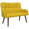 vidaXL 2-Sitzer Sofa Gelb 115 x 61 x 87 cm Samt (V)