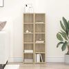 vidaXL CD-Regale 2 Stk. Sonoma-Eiche 21x16x93,5 cm Holzwerkstoff