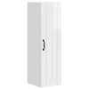 vidaXL Wandschrank LUCCA Hochglanz Wei&szlig; 30 x 31 x 100 cm Holzwerkstoff