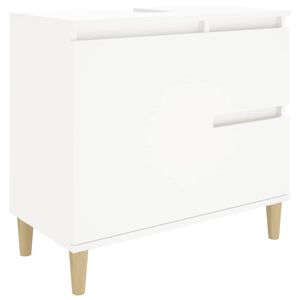 vidaXL Badschrank Wei&szlig; 65x33x60 cm Holzwerkstoff