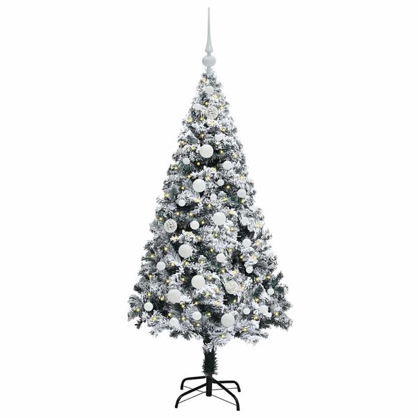 vidaXL Künstlicher Weihnachtsbaum mit 150 LEDs mit Ständer Grün 150 cm
