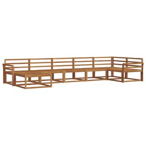 vidaXL Outdoor-Sofagarnitur 7 pcs Natur Massivholz Akazie