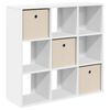 vidaXL Sideboard mit Schubladen Wei&szlig; 88,5 x 29 x 84,5 cm