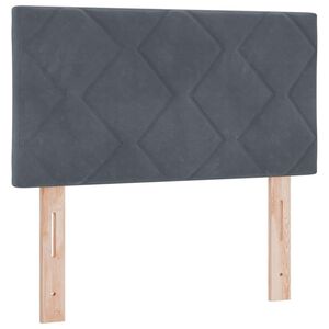 vidaXL Kopfteil mit Kopfteil Dunkelgrau 80 cm Samt