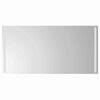 vidaXL LED-Badezimmerspiegel Transparent 100 x 60 cm Geh&auml;rtetes Glas