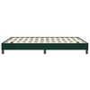 vidaXL Boxspringbett ohne Matratze Dunkelgr&uuml;n 160x210 cm Samt