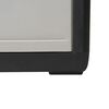 vidaXL Gartenschrank mit 4 Regalen Schwarz und Grau