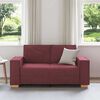 vidaXL 2-Sitzer Sofa Weinrot 160x78x84 cm Stoff