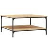 vidaXL Couchtisch Sonoma-Eiche 80x80x40 cm Holzwerkstoff
