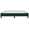 vidaXL Boxspringbett ohne Matratze Dunkelgr&uuml;n 140x220 cm Samt