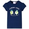 Kinder-T-Shirt Marineblau 128