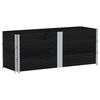 vidaXL Paletten-Aufsatzrahmen 3 Stk. Schwarz 150x50 Massivholz Kiefer