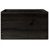 vidaXL Holzkiste mit Griffen Schwarz 40x30x23 cm Massivholz Kiefer