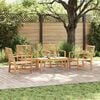 vidaXL Gartensofa-set 5 pcs Natur Massivholz Teak
