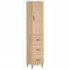 vidaXL Highboard Sonoma-Eiche 34,5x34x180 cm Holzwerkstoff