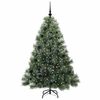 vidaXL K&uuml;nstlicher Weihnachtsbaum mit 150 LEDs Gr&uuml;n 150 cm PE und PVC