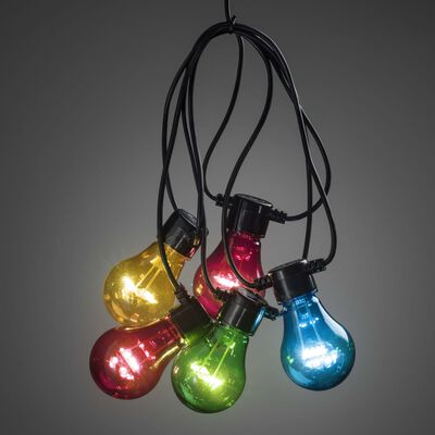 KONSTSMIDE Party-Lichterkette 10 Lampen Verlängerung-Set Mehrfarbig