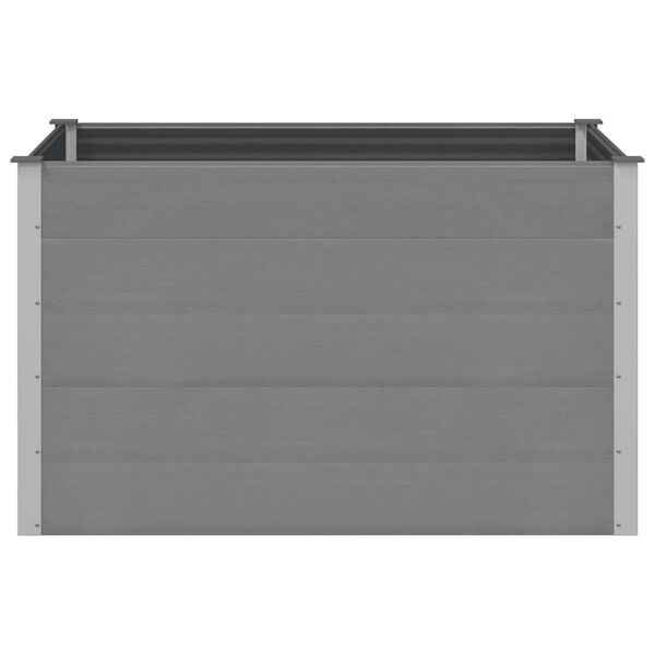 vidaXL Garten-Hochbeet WPC 150x100x91 cm Grau