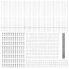 vidaXL Zaun mit Pfosten Silber 1,6 x 100 m Stahl