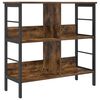 vidaXL B&uuml;cherregal 4 Ebenen 82 x 32 x 79 cm Holzwerkstoff