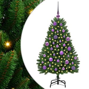 vidaXL K&uuml;nstlicher Weihnachtsbaum 120 cm 150 LEDs Warmes Wei&szlig; Gr&uuml;n