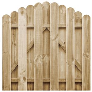 vidaXL Gartentor Impr&auml;gniertes Kiefernholz 100x100 cm