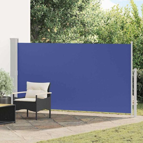 vidaXL Ausziehbare Seitenmarkise 170&times;300 cm Blau