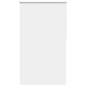 vidaXL Verdunkelungsrollo Wei&szlig; 125x230cm Stoffbreite 121,6cm Polyester