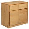 vidaXL Sideboard SAUDA Eiche-Optik 80x43x75,5 cm Kiefernholz