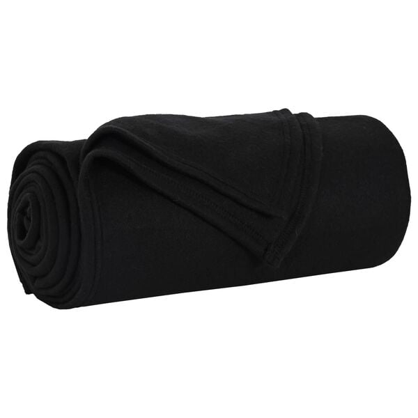 vidaXL Wohndecken 6 pcs Schwarz 170 x 130 cm Fleece