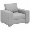 vidaXL Sofa-Sessel Wolkengrau 100 cm Stoff